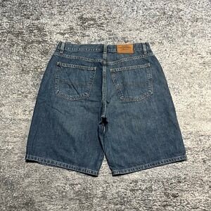 NWT Vintage Tommy Hilfiger Denim Jean Shorts Mens 34 Blue Baggy Skater Y2K Jorts